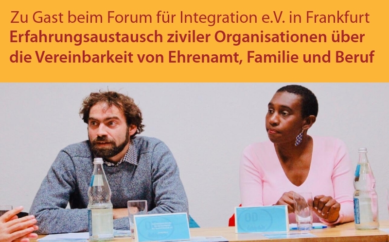 Erfahrungsaustausch im Forum für Integration e.V. in Frankfurt a. Main
