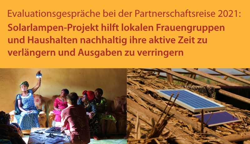 Solarlampenprojekt-Evaluationsgespräche bei der Partnerschaftsreise 2021