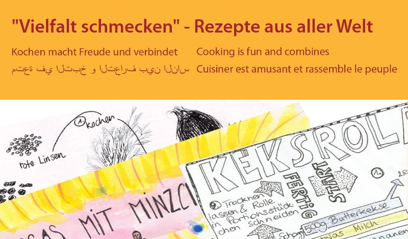 Zusammen Kochen macht Freude und verbindet- eine illustrierte Rezeptsammlung aus aller Welt